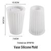 Poppy DIY 3D Striped Epoxy Resin Vase & Pen Holder Mold Silicone