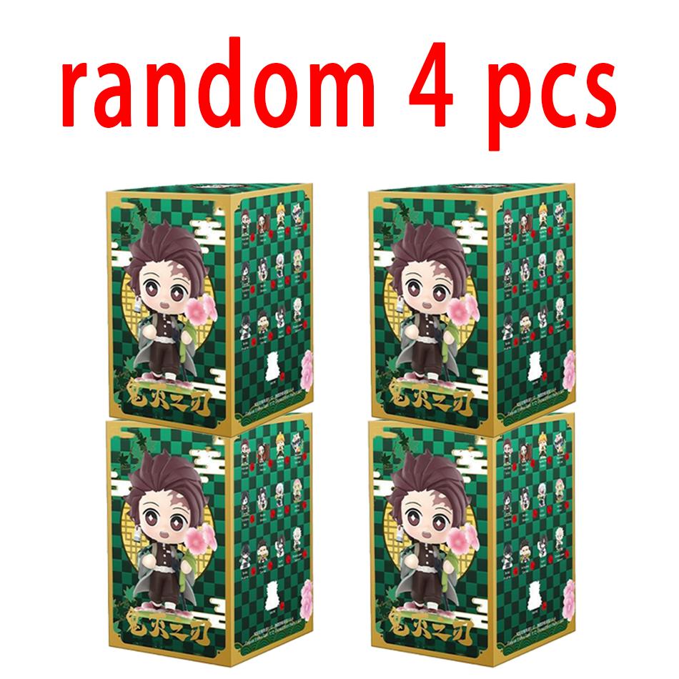Demon Slayer Tanjiro Kamado Nezuko Anime Cartoon Figure Blind Box Creative Personalized Statue Model Ornament Surprise Gift Box