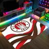 FC St. Pauli Football Design Crystal Velvet Carpet Cozy Non?Slip Printed Rug For Bedroom Living Room Entrance