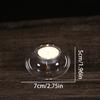 Transparent Glass Candle Holder Round Candlestick Wedding Dinner Table Decoration Bar Party Christmas Decoration Light Holder
