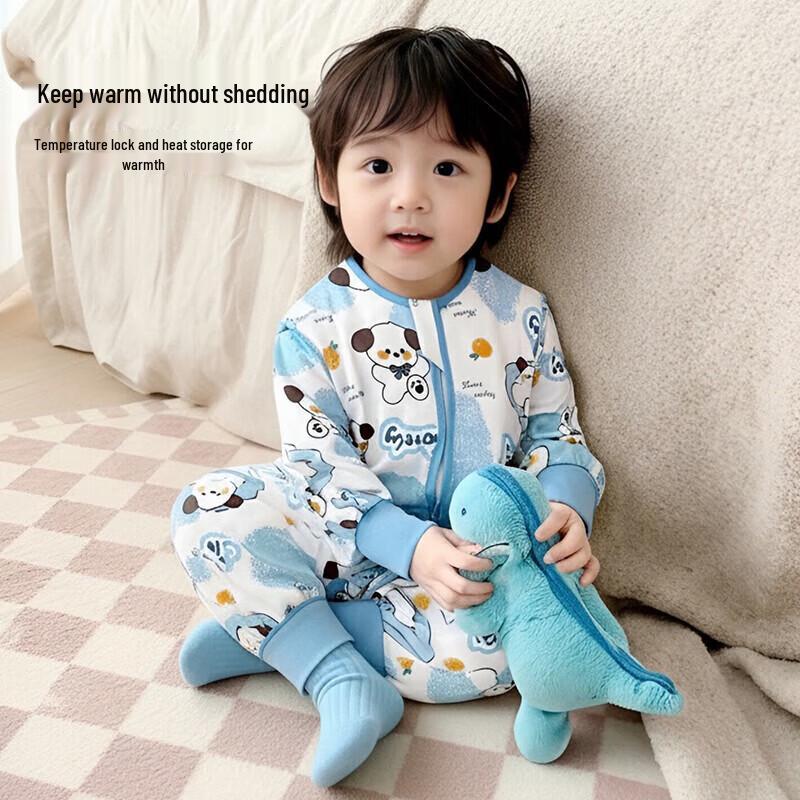 ZISEHY 100% Cotton Children's Anti-Kick Split-Leg Sleep Sack