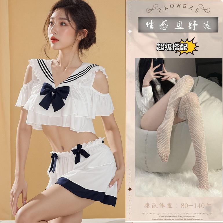 Night sexy lingerie student suit two-dimensional underwear Japanese bed speed attack jk female uniform butterfly