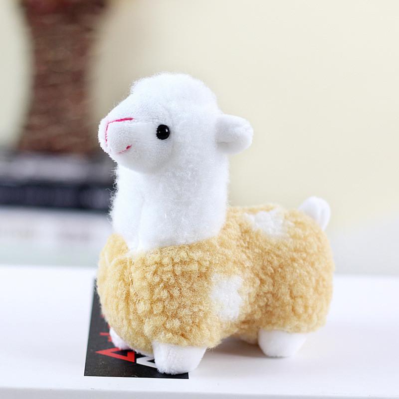 Endearing Tiny Alpaca Plush Keychain Short Plush Toy For Weddings And Events