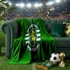 Sporting Portugal Crest Throws Blanket Flannel Blankets Plush for Couch Bed Gifts for Men Women Travel Picnic Blanket Christmas Fan Gifts