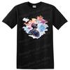 Soldier Silhouette T Shirt Military Art w/ Colorful Background Tee