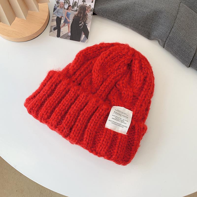 Knitted Woolen Hat for Women In Autumn and Winter Warm and Windproof  Japanese Style  High End Versatile Large Head Circumference  Pullover Hat