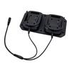 Double Slot Battery Charging Adapter Cable For 18V 21V Power Tool Enables Simultaneous Charging Of 2 Batteries Black