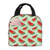 Cute Oxford Cloth Portable BagsFruit Watermelon School Trip Lunch Hiking Debris Cooler Food Handbags