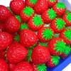 1/3Pcs Strawberry Shaped Plastic Empty Ball Skins Cute Soft Texture Perfect For Diy Stress Ball Making For Kids & Adults
