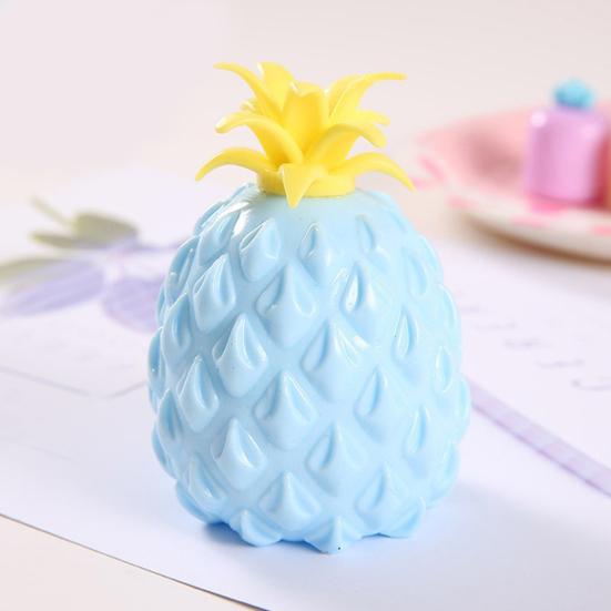 1/4 Pièces Jouet à Presser Ananas Soulagement de l'Anxiété Ananas Jouet Anti-Stress Exercice pour les Mains Relaxation Fruit Sensoriel Jouet Fidget Cadeaux de Fête