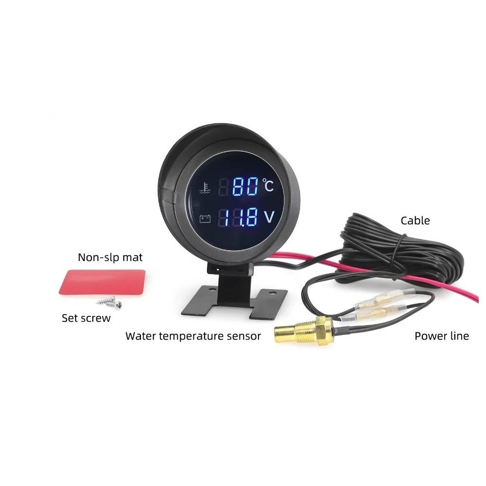 26mm/28mm Water Temperature Gauge 2 IN 1 Digital Temperature Sensor  Car