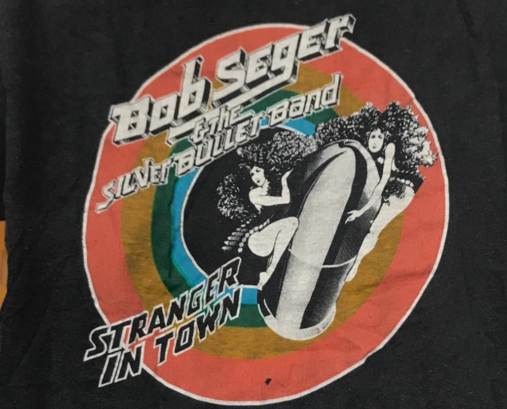 Vintage 1978 Bob Seger and the Silver Bullet Band Zwarte mannen Alle maten Shirt E528 Unisex T-shirt