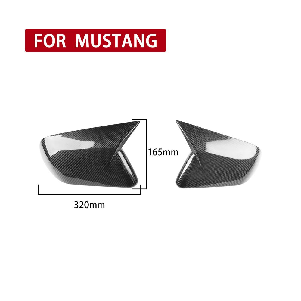 Carbonfaser Seitenspiegelabdeckkappen für Ford Mustang mit LED Blinker 2015-17