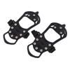2pcs Set 10 Tooth Crampons Shoe Cover Rustproof Durable Mountaineering Ice Snow GripperXL Size