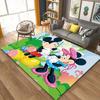 1pz Tappeto per Area Mickey e Minnie, Tappetino Antiscivolo, Design Personaggi Cartoni Animati, Morbido Velluto, Decorazione Stanza, Lavabile