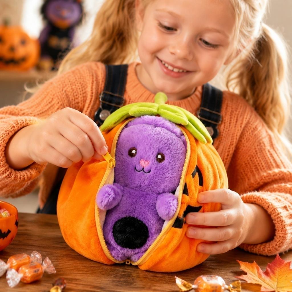 Cute Pumpkin Plush Stuffed Animal Toy