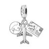 Love Tower Bees Cross Butterfly Pendant Bead Component Family Bead Components Compatible With Authentic Original Charm Bead Component Bracelet High