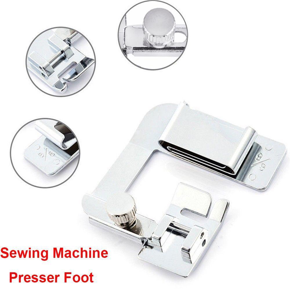 HOT Craft Stainless Steel Rolled Hem Feet Hemming Cloth Strip Presser Foot Sewing Machine Parts