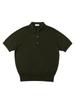 VERNO 26Ss Cashtouch Short Sleeve Polo Knit Khaki