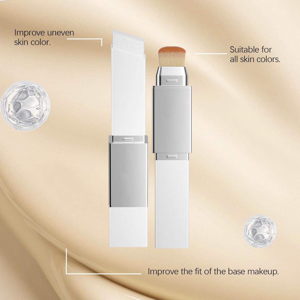 2-in-1 Color-Changing Matte Foundation Stick: Lightweight, Hydrating, Non-Caking, Skin-Nourishing for Daily Use.
