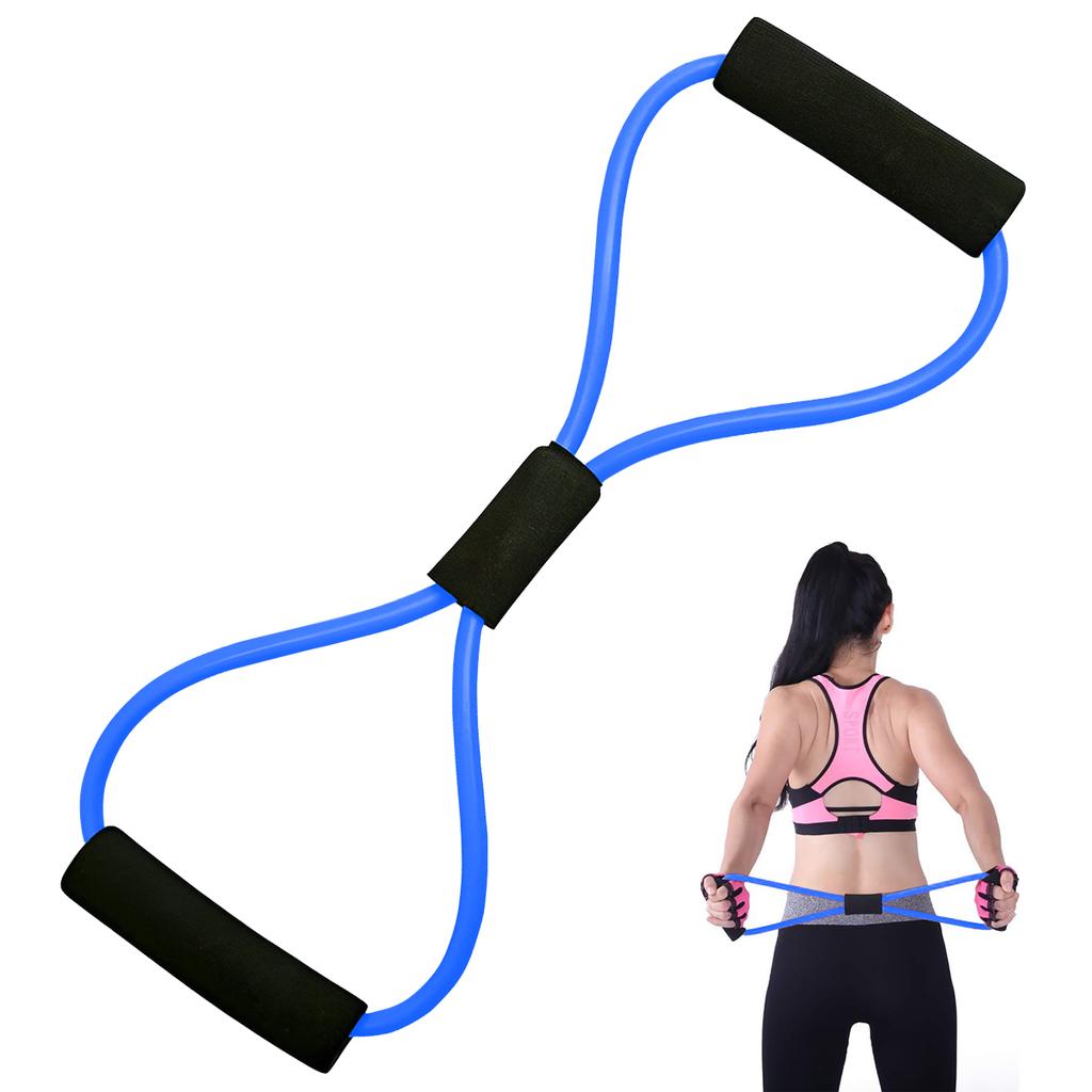 Yoga Resistance Bands Elastic Sports Exercise Puller 8-shaped Chest Expander Pilates Gym Fitness Equipment Strength Training