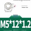 304 Stainless Steel Thickened Flat Washer / Ultra-thin Metal Gasket, Sizes M1.6-M10