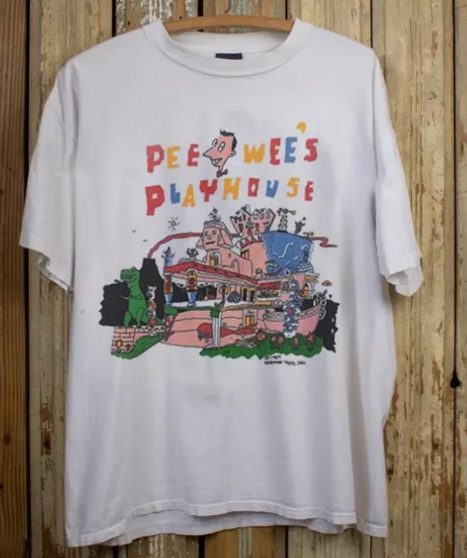Peewee's Playhouse Cartoon Graphic T-shirt