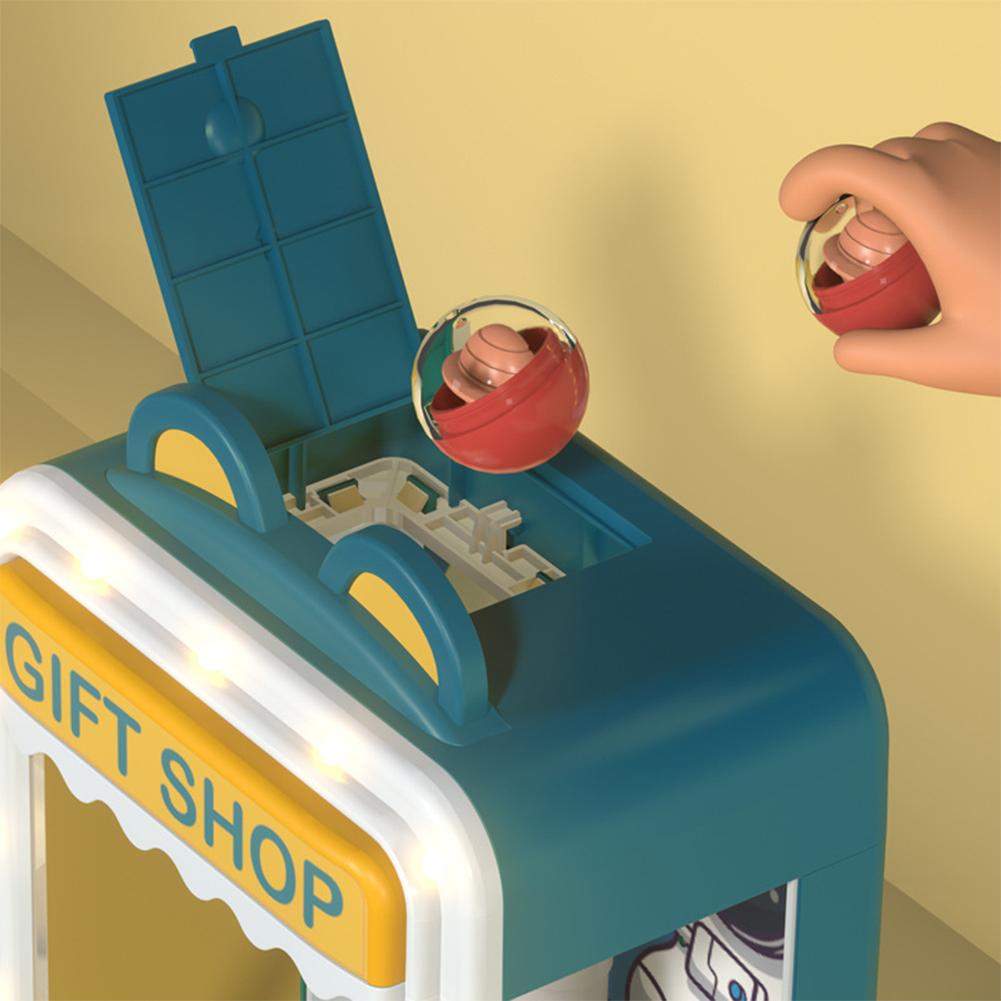 Kids Claw Machine Electronic Arcade Claw Machine With Music Light Toy Grabber Machine With 10 Dolls 10 Capsule Toys