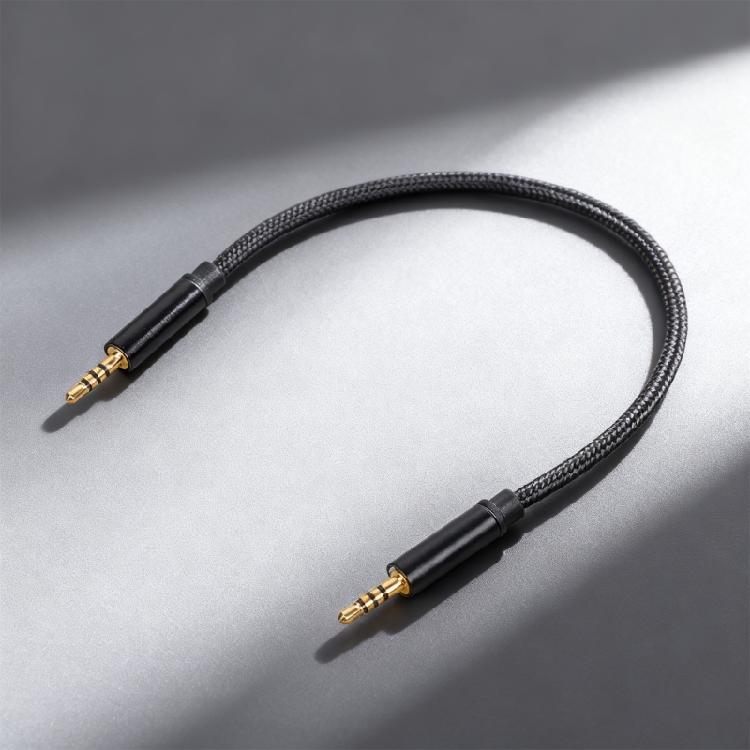 4Pole 2.5mm Auxiliary Cable Featuring AntiInterference Design 2.5mm Male to Male Stereo Cable Durability Nylon OuterCoating
