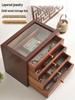 Luxury Solid Wood Multi-Layer Jewelry Box with Anti-Oxidation Storage