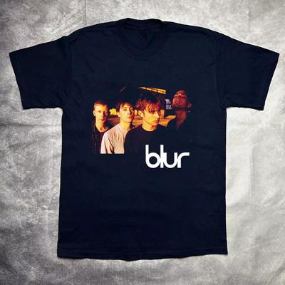 Blur Band Gift For Fan Black Unisex Cotton T-Shirt All Size PR861.webp