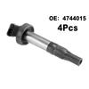 4Pcs Ignition Coil For Land Rover 4.2L Petrol V8 Range Rover L322 Range Rover Sport L320 Discovery 3 L319 4744015 4526466