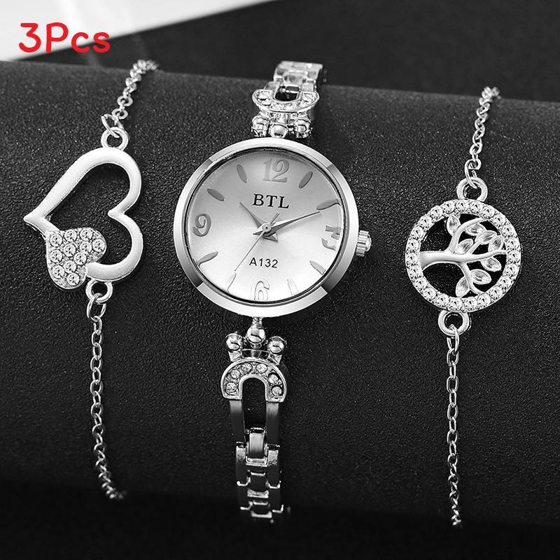 Damenuhr mit Quarzwerk und Schmuckschließe für ein elegantes Geschenk und Freizeit-Outfits