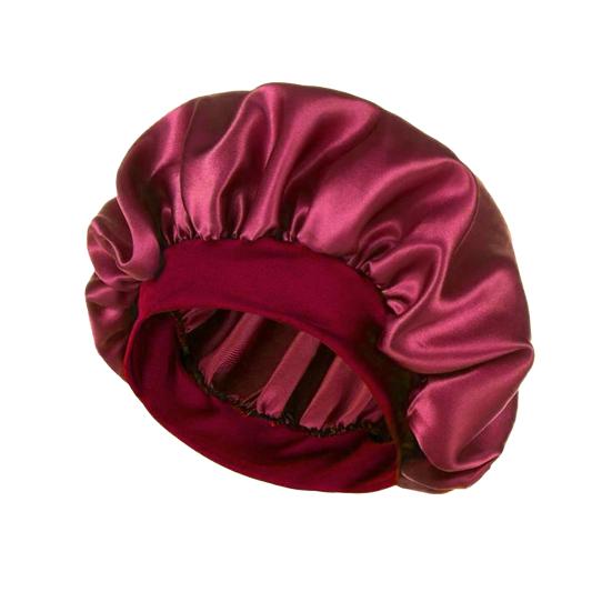 Trendy Brimless Breathable Sleeping Hat Smooth Satin Head Cover Hair Care