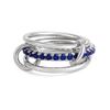 Multilayer Everly Stacked Ring Chunky Gold Plated Interlocking Zircon Multi Link Connected Rings Eternity Statement Jewelry Gift
