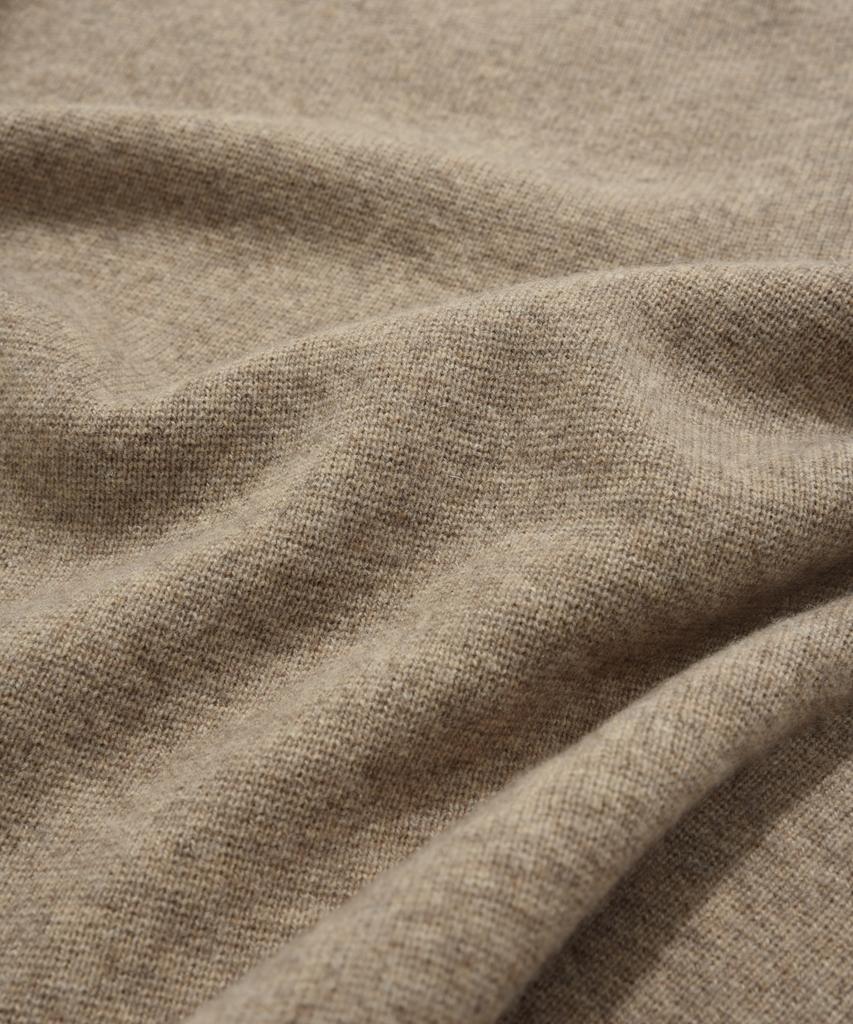 COVERNAT Lambswool Collared Knit Beige