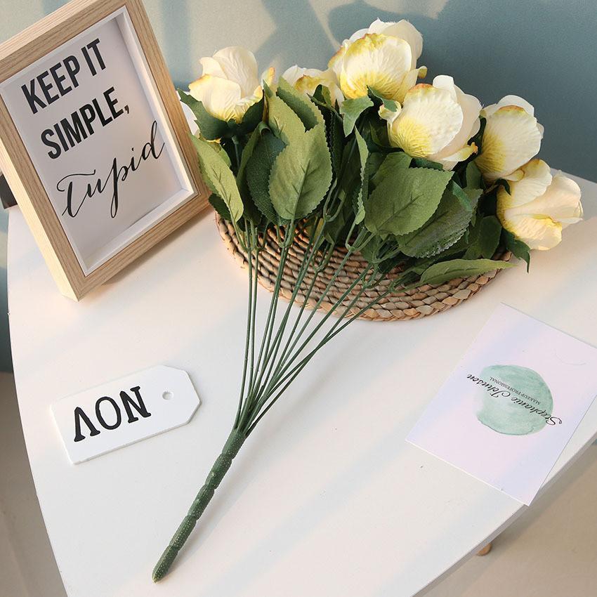 Silk Rose Flower Wedding Decoration With Faux Bloom For Home And Event Use