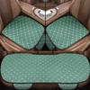 3Pcs Cotton and Linen Car Seat Cover Set Universal Car Seat Cover Cushion All Season Car Seat Protector Interior Car Accessories