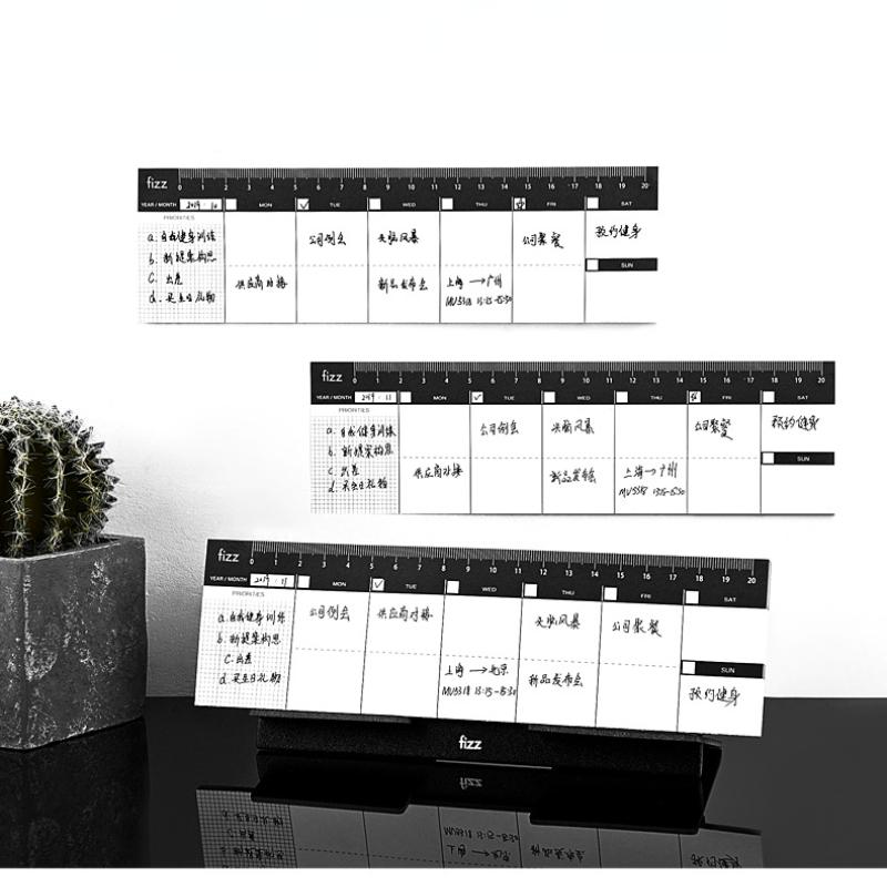 Desktop Planner Book Weekly Daily Agenda Schedule Blank Diary DIY  60Pages Tearing Notebook Eco-friendly Paper Stationery School Supplies