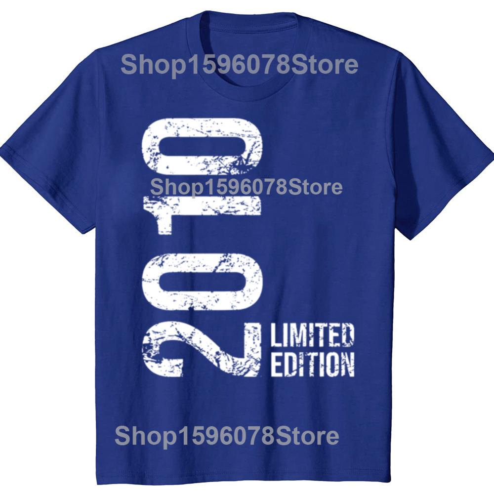 13e Anniversaire 13 Ans Garçon Fille Rétro Vintage 2010 T-shirts Été Graphique Streetwear Frère Sœur Cadeaux d'Anniversaire T-shirt Homme