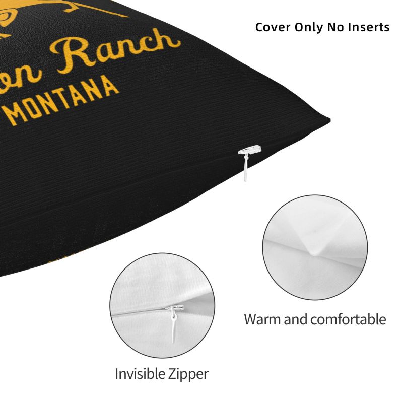 Dutton Ranch Yellowstone Modern Throw Pillow Covers Home Decor Sofa Cushion