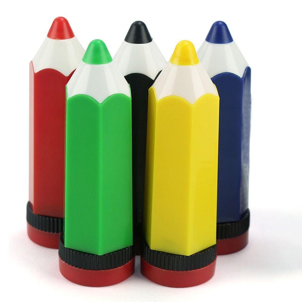 Pencil-shaped Colorful Pencil Sharpener Portable Cartoon Pencil Sharpener Children's Gift