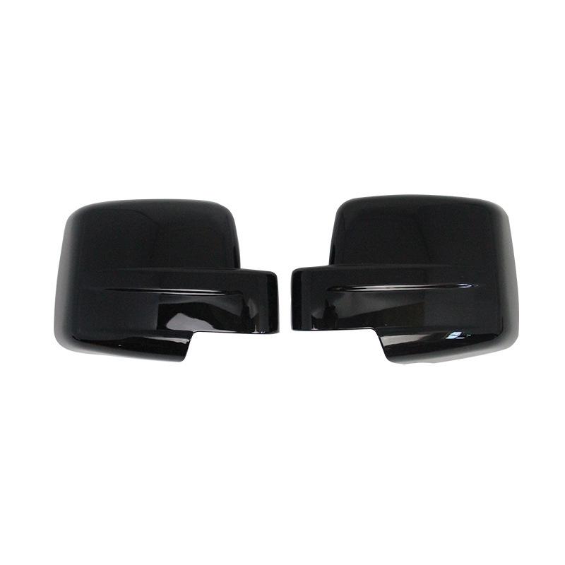 For Dodge Nitro Jeep Liberty 2007 2008 2009-2012 ABS Car Rearview Side Mirror Cover Wing Cap Exterior Door Trim Adhesive Sticker