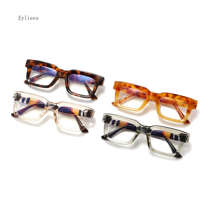Luxury Design Square Concave Frame Blue Light Women Farsightedness Reading Glasses Degrees 0 +1.5 +2.5 +3.5 +4.5 Eyeglass