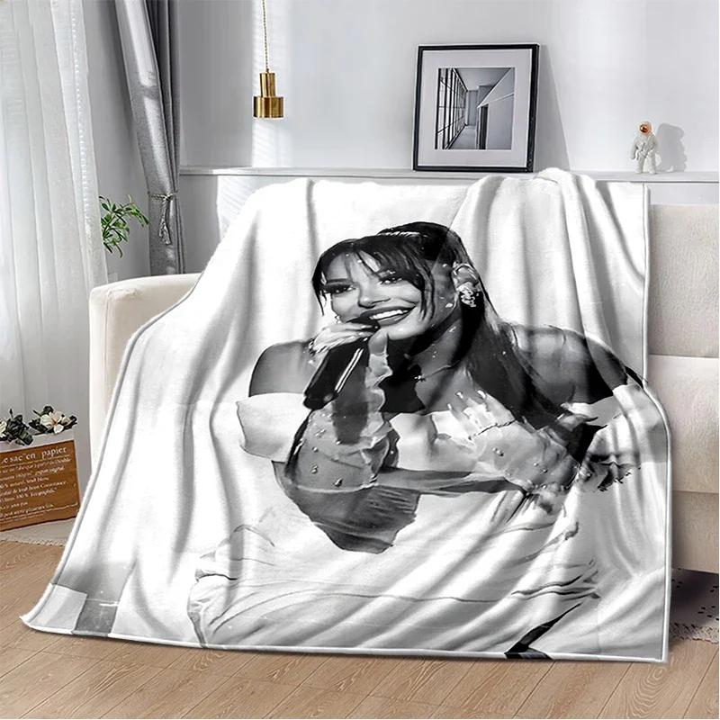 Coperta morbida in flanella 3D Ayliva Lieb Pop Singer per Letto Camera da letto Divano Picnic, Coperta da lancio per Coprire Esterni Tempo libero Regalo Bambini