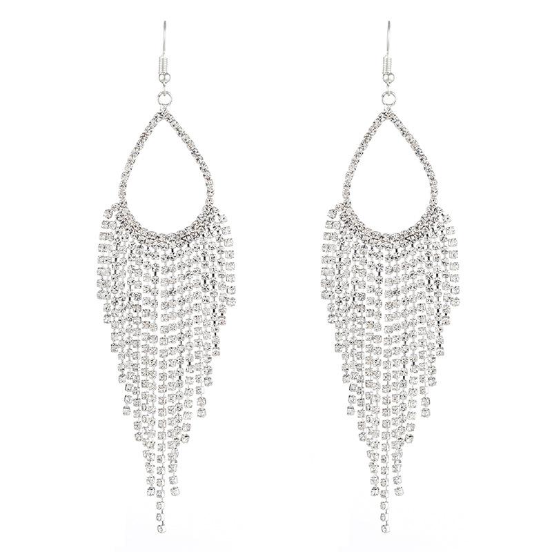 New Claw Chain Earrings - Bridal  Elegant  Teardrop  Statement  Tassel Earrings