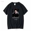 Twilight T Shirt Extra Small Edward Cullen Face Movie Black 2011 Slim Distress Long Or Short Sleeves Vintage Washed