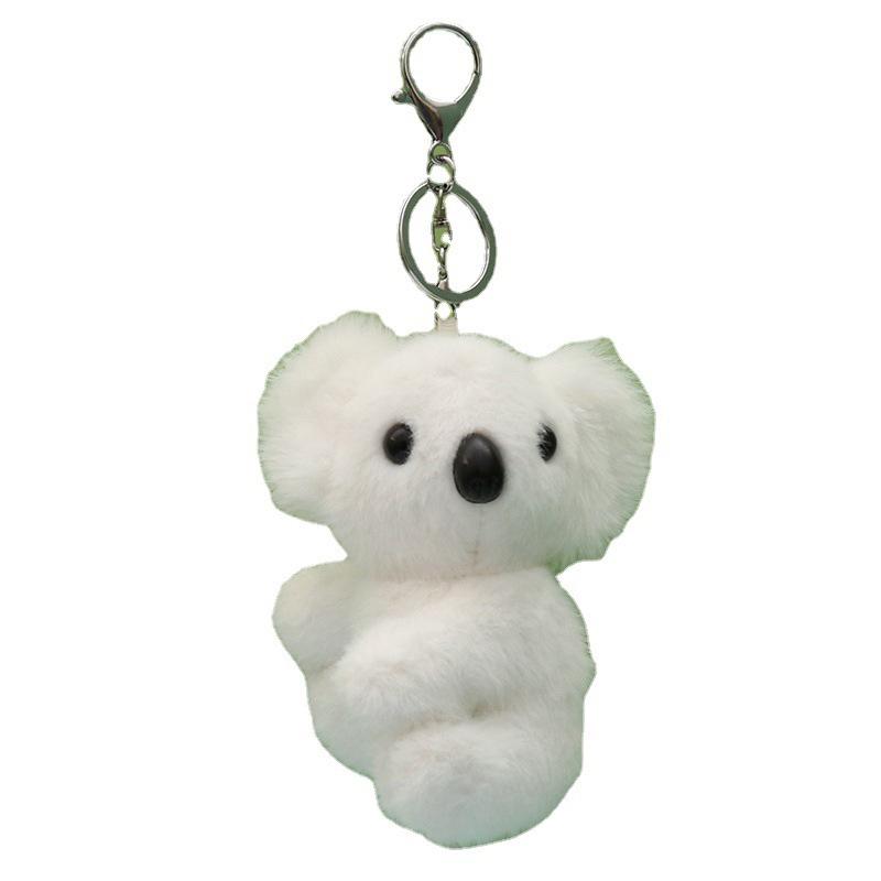 Cute Kola Keychain Keyring Plush Toy Koala Bear Women Diy Jewelry Accessories Bag Pendant Novelty Gift Charms