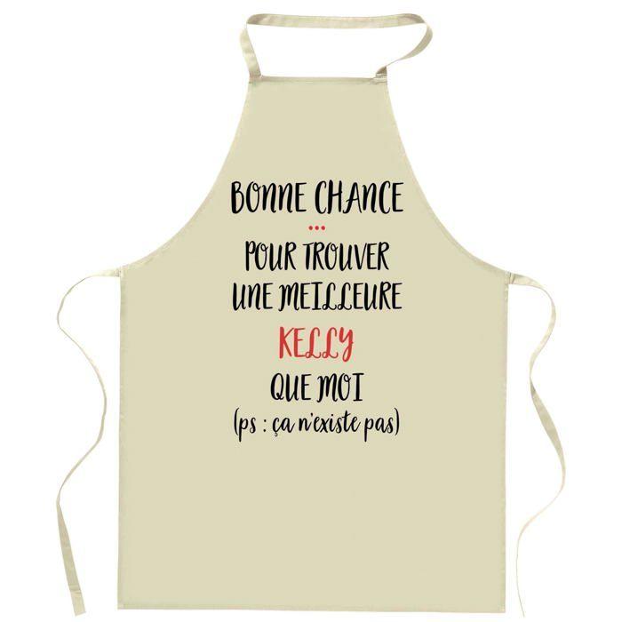 Tablier de cuisine - Kelly - Impression bretonne - Coton résistant - Imprimé en France