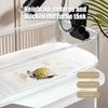 Turtle Tank Acrylic Terrarium Tank with Basking Platform Plants Full View Visually Reptile Habitat for Turtles Crabs Crayfish